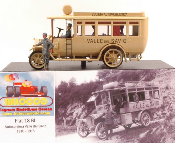 Modellino auto taxi scala 1:43 Rio FIAT 18BL AUTOCORRIERA diecast bus corriera