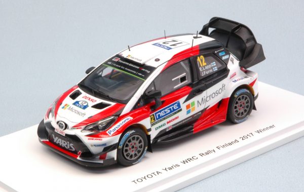 Modellino auto rally scala 1:43 Spark Model  TOYOTA YARIS WRC N.12 WINNER FINLAND RALLY E.LAPPI-J.FERM diecast modellismo