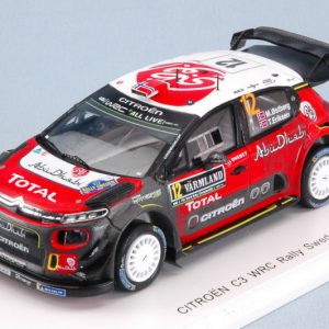 Modellino auto rally scala 1:43 Spark Model  CITROEN C3 WRC N.12 6th SWEDEN RALLY  M.OSTBERG-T.EIKSEN diecast modellismo