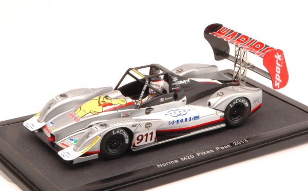 Modellino auto rally scala 1:43 Spark Model  NORMA M20 N.911 RETI PIKES PEAK  R.DUMAS WITH PILOTE modellismo diecast