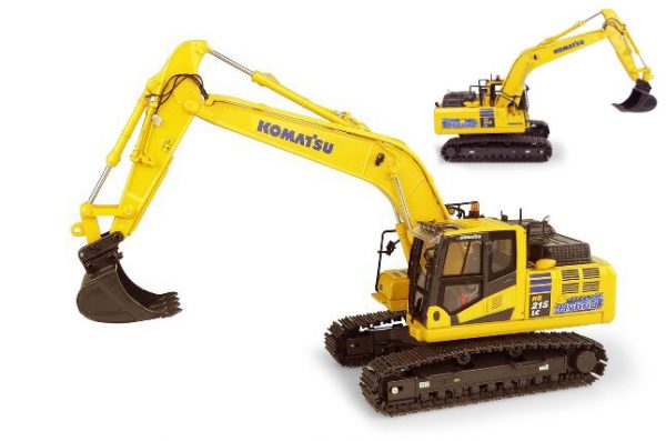 Modellino mezzi ruspa KOMATSU HB 215 LC3 HYBRID scala 1:50 modellismo diecast