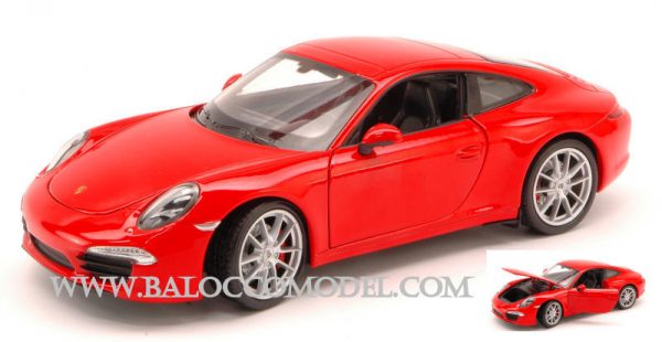 Modellino Auto diecast Welly PORSCHE 911 CARRERA S 991 1:24 modellismo