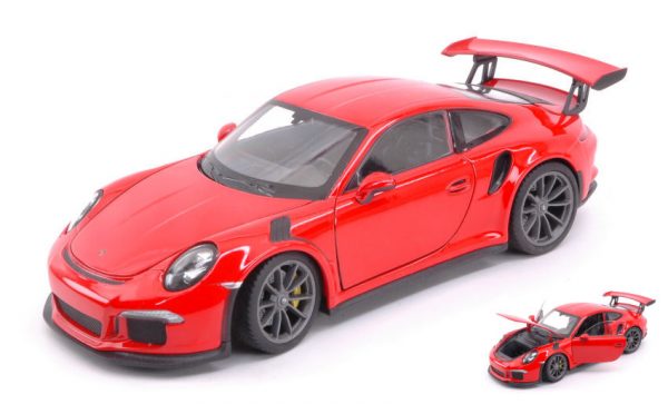 Modellino Auto scala 1:24 diecast Welly PORSCHE 911 991 GT3 RS modellismo new