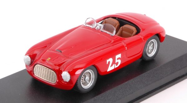Modellino auto scala 1:43 Art Model  FERRARI 166 TOURING BARCHETTA N.25 WINNER PALM SPRINGS  M.LEWIS modellismo diecast collezione