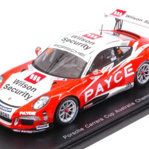 Modellino auto scala 1:43 Spark Model  PORSCHE 911 GT3 CUP N.38 CARRERA AUSTRALIA  CHAMPION DAVID WALL modellismo statico diecast