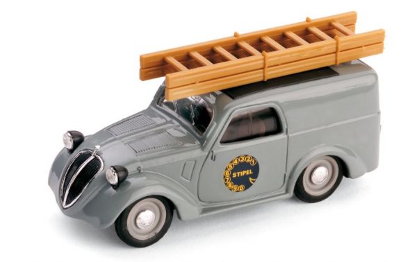 Modellino auto scala 1:43 Brumm FIAT 500 B 500B FURGONCINO STIPEL pubblicitari