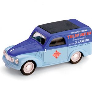 Modellino auto scala 1:43 pubblicitari Brumm FIAT 500 C TELEFUNKEN diecast