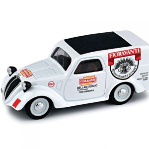 Modellino auto scala 1:43 veicoli pubblicitari epoca Brumm FIAT 500 B FIORAVANTI