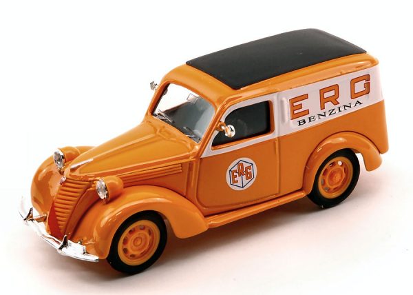 Modellino auto scala 1:43 veicoli pubblicitari Brumm FIAT 1100 FURGONE ERG diecast