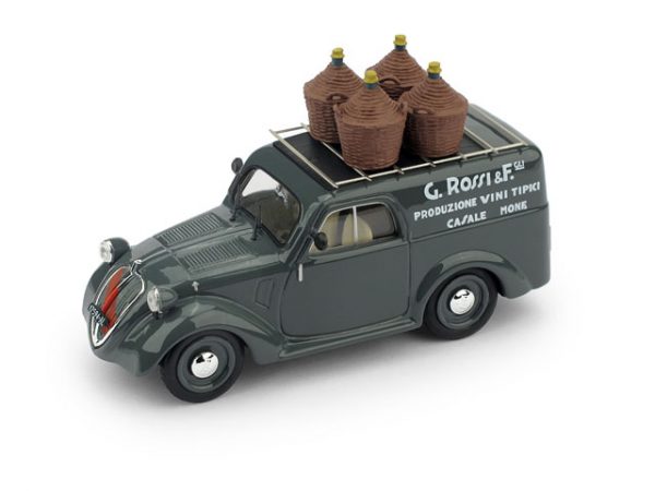 Modellino auto scala 1:43 pubblicitari commerciali Brumm FIAT 500B FURGONE