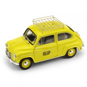 Modellino auto scala 1:43 pubblicitari commerciali Brumm FIAT 600D AGIP epoca