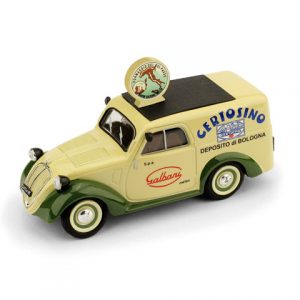 Modellino auto scala 1:43 pubblicitari Brumm FIAT 500 B FURGONE GALBANI epoca