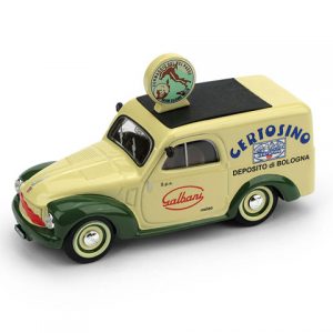 Modellino auto scala 1:43 Brumm FIAT 500 B 500B FURGONE CERTOSINO GALBANI