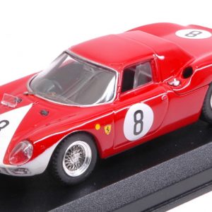 Modellino auto scala 1:43 Best Model  FERRARI 250 LM N.8 2nd 12H REIMS  J.SURTEES-L.BANDINI modellismo diecast collezione