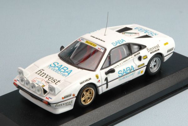 Modellino auto scala 1:43 Best Model  FERRARI 308 GTB N.1 TARGA FLORIO  TONY-RADAELLI modellismo statico diecast