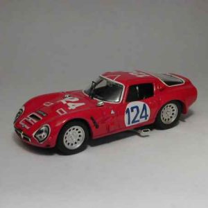Modellino auto scala 1:43 Best Model  ALFA ROMEO TZ2 N.124 DNF TARGA FLORIO  SHANGRI-LAFEDERICO modellismo diecast collezione