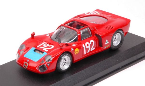 Modellino auto scala 1:43 Best Model  ALFA ROMEO 33.2 SP N.192 2nd TARGA FLORIO  CASONI-BIANCHI modellismo diecast collezione