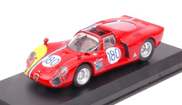 Modellino auto scala 1:43 Best Model  ALFA ROMEO 33.2 N.180 RETI TARGA FLORIO  GOSSELIN-TROSCH modellismo diecast collezione