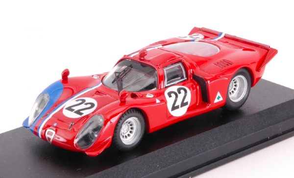 Modellino auto scala 1:43 Best ALFA ROMEO 33.2 n. 22 modellismo statico diecast