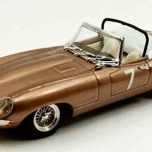 Modellino auto scala 1:43 Best Model  JAGUAR E SPIDER N.7 RACES DEL MAR USA  W.BARNITZ modellismo diecast collezione