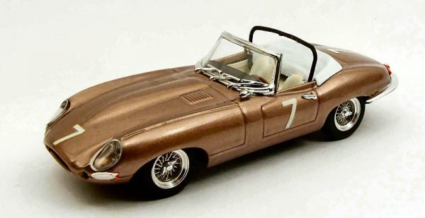 Modellino auto scala 1:43 Best Model  JAGUAR E SPIDER N.7 RACES DEL MAR USA  W.BARNITZ modellismo diecast collezione