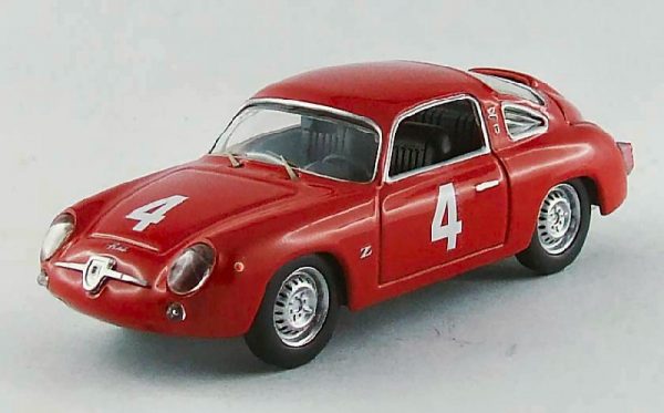 Modellino auto scala 1:43 Best Model  FIAT ABARTH 750 N.4 5th (WINNER CLASS) GT GP MONZA  G.CAPRA modellismo diecast collezione