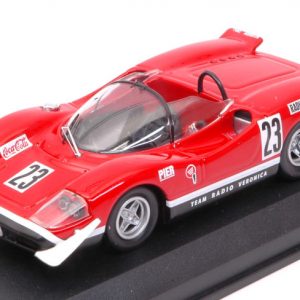 Modellino auto scala 1:43 Best Model  ABARTH 2000 S N.23 14th SILVERSTONE  ED SWART modellismo diecast collezione