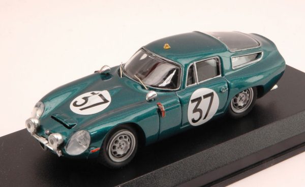 Modellino auto scala 1:43 Best Model  ALFA ROMEO TZ1 N.37 LE MANS TEST  BUSSINELLO-BISCALDI modellismo diecast collezione