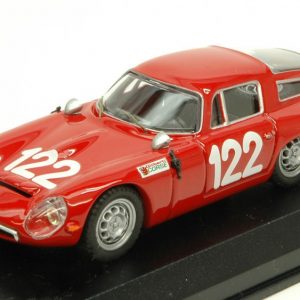 Modellino auto scala 1:43 Best Model  ALFA ROMEO TZ1 N.122 28th TARGA FLORIO  LO PICCOLO-SUTERA modellismo diecast collezione