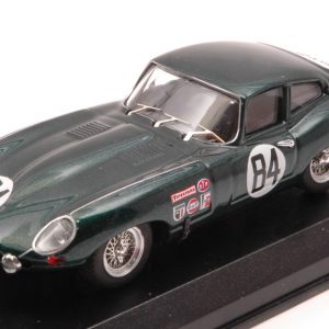 Modellino auto scala 1:43 Best Model  JAGUAR E-TYPE COUPE  N.84 12 H SEBRING  RODGERS-ROBSON modellismo diecast collezione