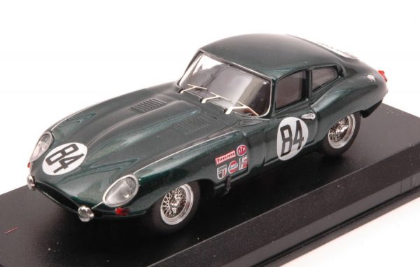 Modellino auto scala 1:43 Best Model  JAGUAR E-TYPE COUPE  N.84 12 H SEBRING  RODGERS-ROBSON modellismo diecast collezione