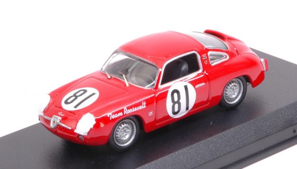 Modellino auto scala 1:43 Best Model  FIAT ABARTH 750 N.81 10th SCCA NAT.CUMBERLAND  DUNCAN modellismo diecast collezione