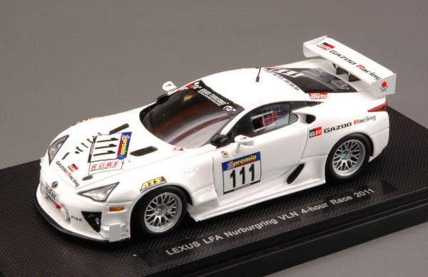 Modellino auto scala 1:43 Ebbro  LEXUS LFA N.111 NURBURGRING VLN RACE modellismo diecast collezione
