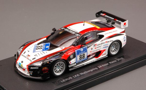 Modellino auto scala 1:43 Ebbro LEXUS LFA NURBURGRING racing diecast modellismo