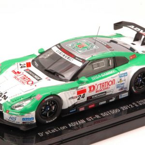 Modellino auto scala 1:43 Ebbro  NISSAN GT-R ADVAN N.24 SGT500  YASUDA-WIRDHEIM modellismo diecast collezione