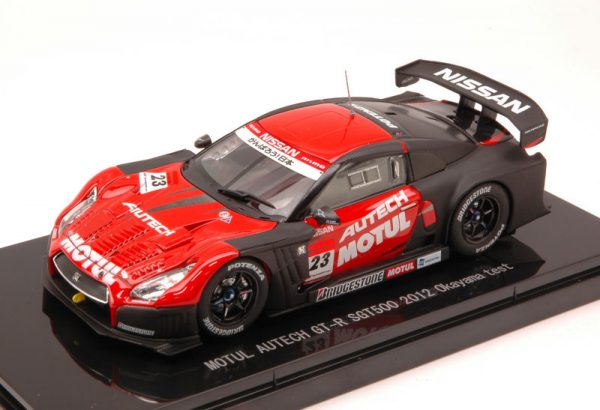 Modellino auto scala 1:43 Ebbro  NISSAN GT-R N.23 SGT500  OKAYAMA TEST modellismo diecast collezione