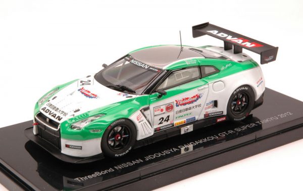 Modellino auto scala 1:43 Ebbro  NISSAN R35 GT-R N.24 SUPER TAIKYU  FUJII-AMISAN-CHIYO modellismo diecast collezione