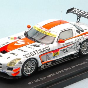 Modellino auto scala 1:43 Ebbro  MERCEDES SLS N.50 ACCIDENT 1000 KM SUZUKA  KANO-NANIN-YASUOKA modellismo diecast collezione