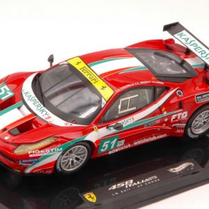 Modellino auto scala 1:43 Hot Wheels FERRARI 458 ITALIA GT2 LM FISICHELLA racing