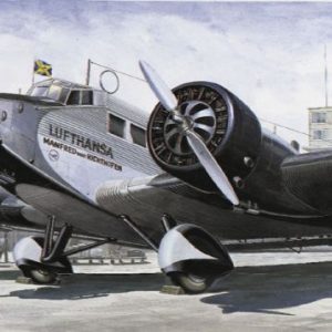Modellino modellismo kit di montaggio aerei Italeri  JU 52 CIVILIAN AEREO KIT 1:72 model