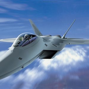 Modellino modellismo kit di montaggio aerei Italeri  F 22 RAPTOR KIT 1:72 model