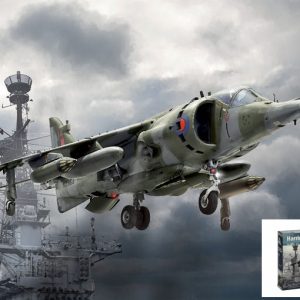 Modellino modellismo kit di montaggio aerei Italeri  HARRIER GR.3 KIT 1:72 model