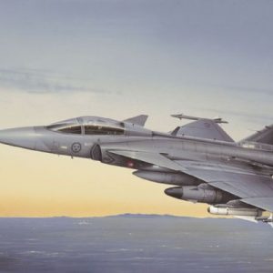Modellino modellismo kit di montaggio aerei Italeri  JAS 39 A GRIPEN KIT 1:48 model