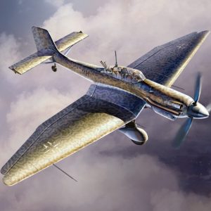 Modellino modellismo kit di montaggio aerei Italeri  JU 87 D-5 STUKA KIT 1:48 model