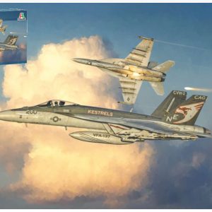 Modellino modellismo kit di montaggio aerei Italeri  FA 18E SUPERHORNET KIT 1:48