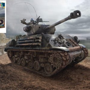 Modellino kit di montaggio mezzi militari carri armati tank Italeri  CARRO M4A3E8 SHERMAN  modellismo