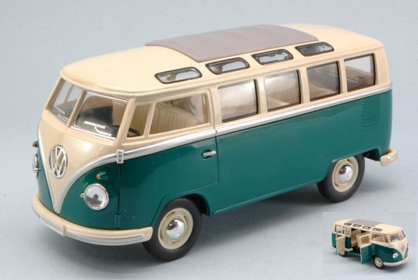 Modellino auto scala 1:24 VW SAMBA BUS T1 T2 modellismo statico collezione
