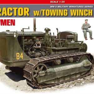 Modellino kit di montaggio mezzi militari carri armati tank Miniart  U.S. TRACTOR WTOWING & CREWMEN KIT 1:35 modellismo