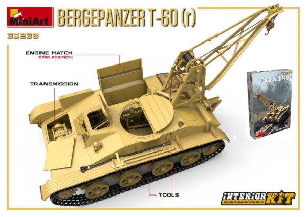 Modellino kit di montaggio carri armati tank Miniart BERGEPANZER 1:35 modellismo