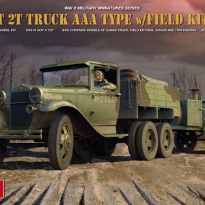 Modellino kit di montaggio mezzi militari carri armati tank Miniart  SOVIET 2t TRUCK AAA TYPE WFIELD KITCHEN KIT 1:35 modellismo